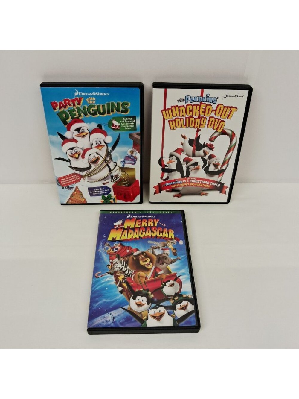 Party with The Penguins Whacked-Out Holiday Merry Madagascar DVD Collection